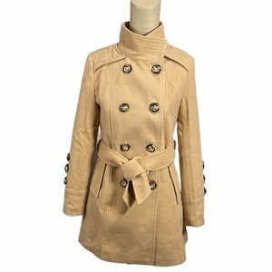 MITZVISH Camel Trench Coat NWT **RUNS SMALL**